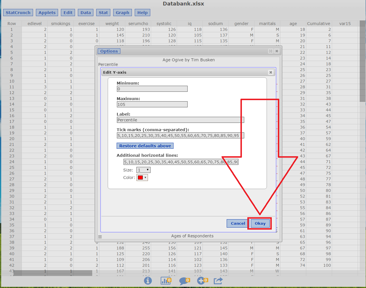 image 26 of statcrunch after logging in