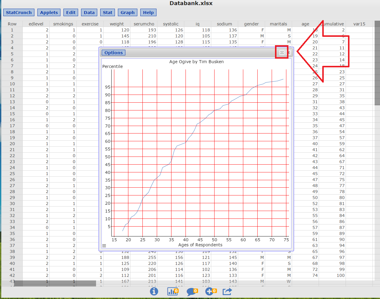 image 27 of statcrunch after logging in