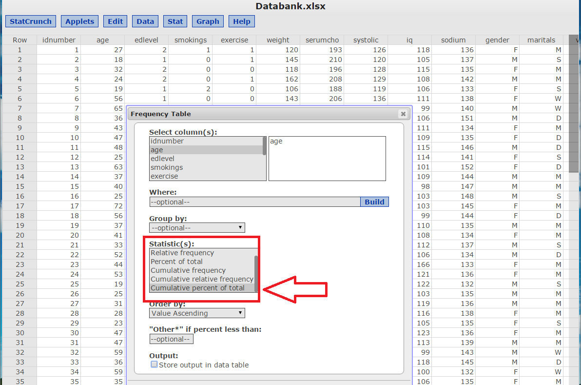 image  8 of statcrunch after logging in